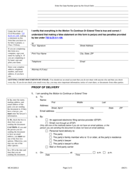 Form MC-M2203.3 Motion to Continue or Extend Time - Illinois, Page 2