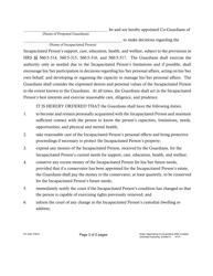 Form 1F-P-3029 Order Appointing Co-guardians - Hawaii, Page 3