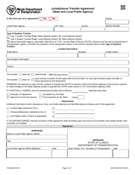 Form BLR05210 Jurisdictional Transfer Agreement (State and Local Public Agency) - Illinois