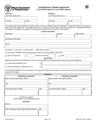 Form BLR05212 Jurisdictional Transfer Agreement (Local Public Agency to Local Public Agency) - Illinois