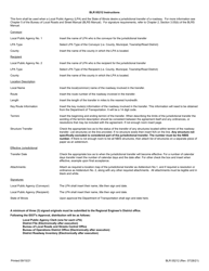 Form BLR05212 Jurisdictional Transfer Agreement (Local Public Agency to Local Public Agency) - Illinois, Page 2