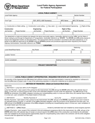 Form BLR05310 Local Public Agency Agreement for Federal Participation - Illinois