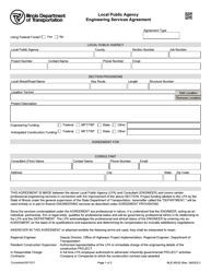 Document preview: Form BLR05530 Local Public Agency Engineering Services Agreement - Illinois