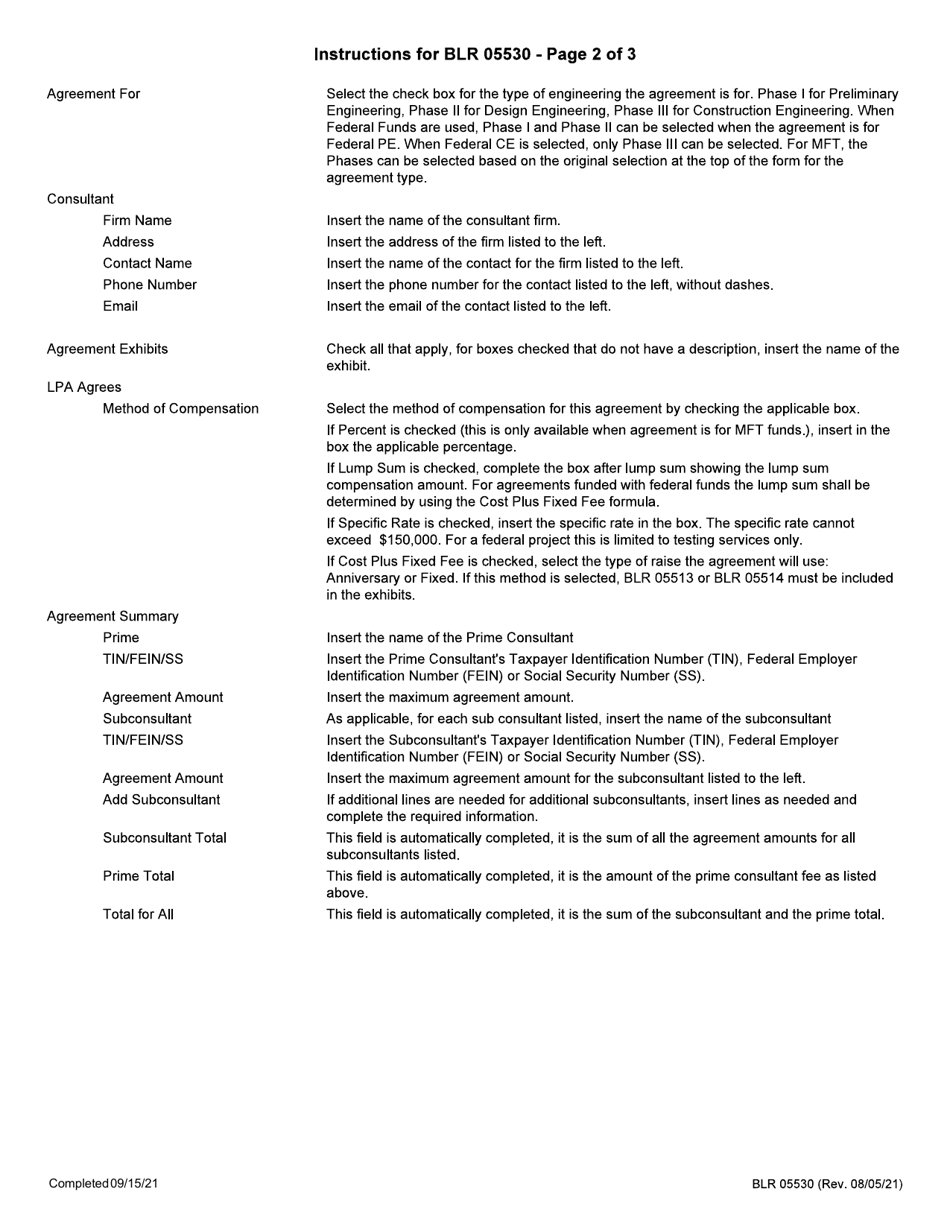Form BLR05530 Local Public Agency Engineering Services Agreement - Illinois, Page 5