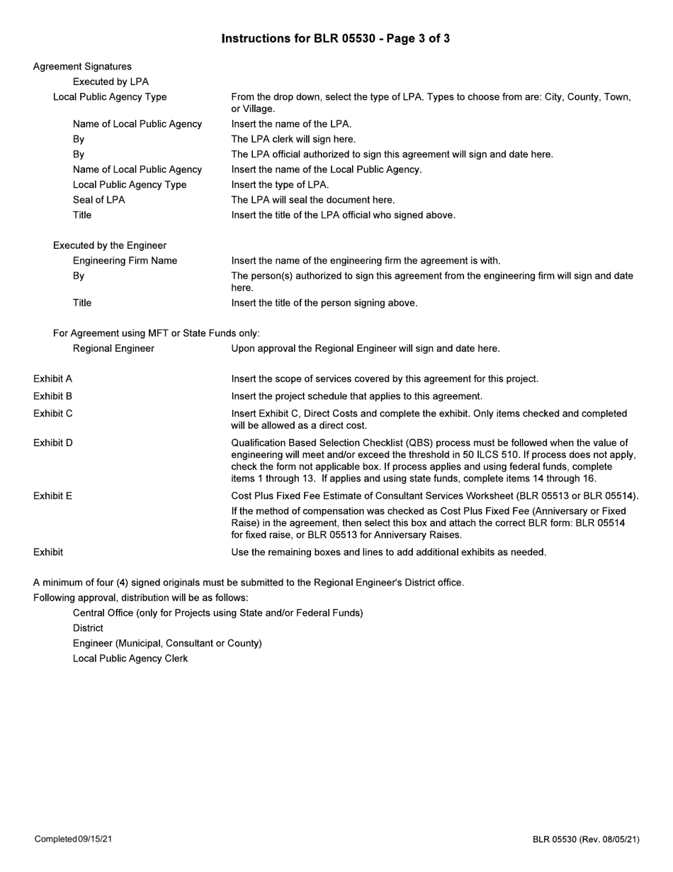 Form BLR05530 Local Public Agency Engineering Services Agreement - Illinois, Page 6