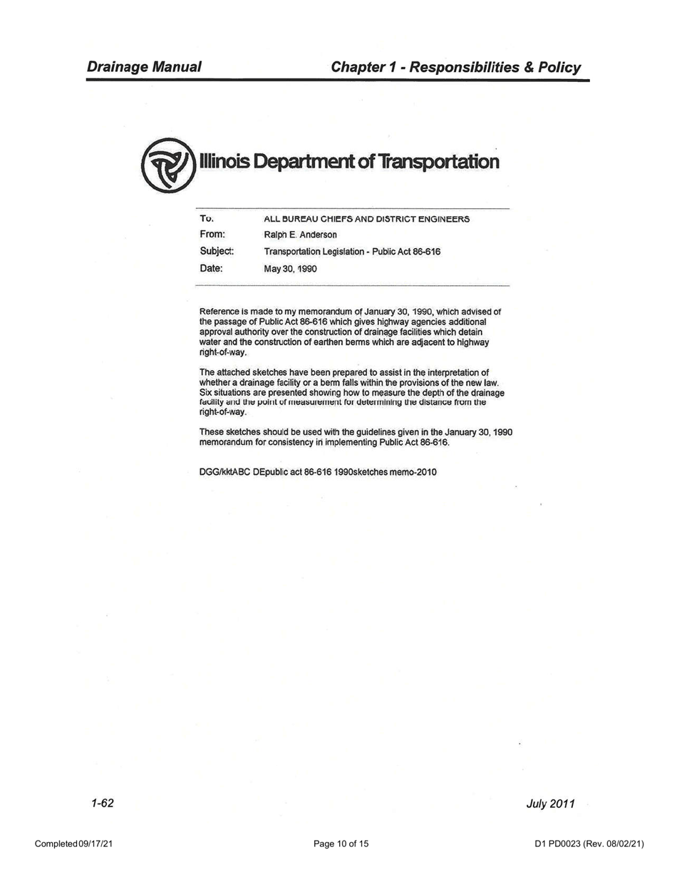 Form D1 PD0023 Drainage Connection Checklist - Illinois, Page 10