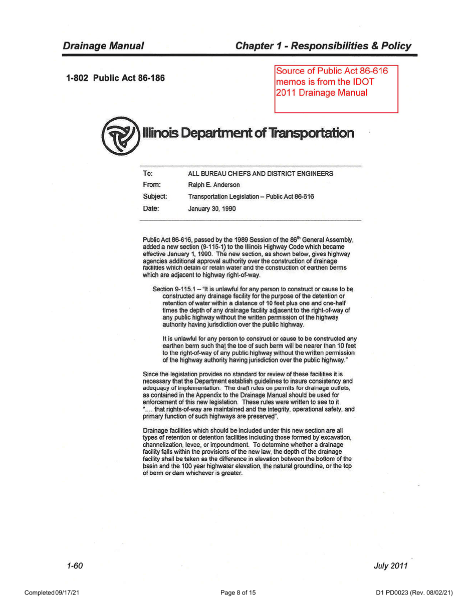 Form D1 PD0023 Drainage Connection Checklist - Illinois, Page 8