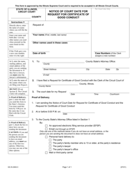 Form GC-N2404.3 Notice of Court Date for Request for Certificate of Good Conduct - Illinois