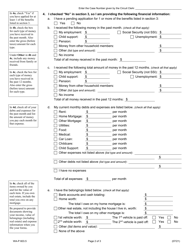 Form WA-P603.5 Application for Waiver of Court Fees - Illinois, Page 2