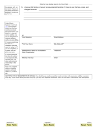 Form WA-P603.5 Application for Waiver of Court Fees - Illinois, Page 3