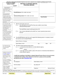 Form MS-A902.2 &quot;Motion to Appoint Special Process Server&quot; - Illinois