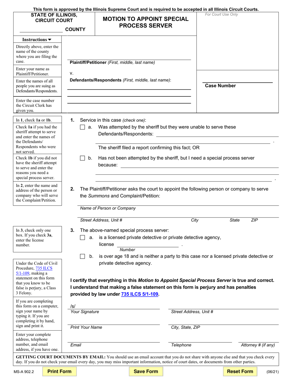 Process Server Form Download Form MS-A902.2 - Fill Out, Sign Online and Download Fillable PDF ...