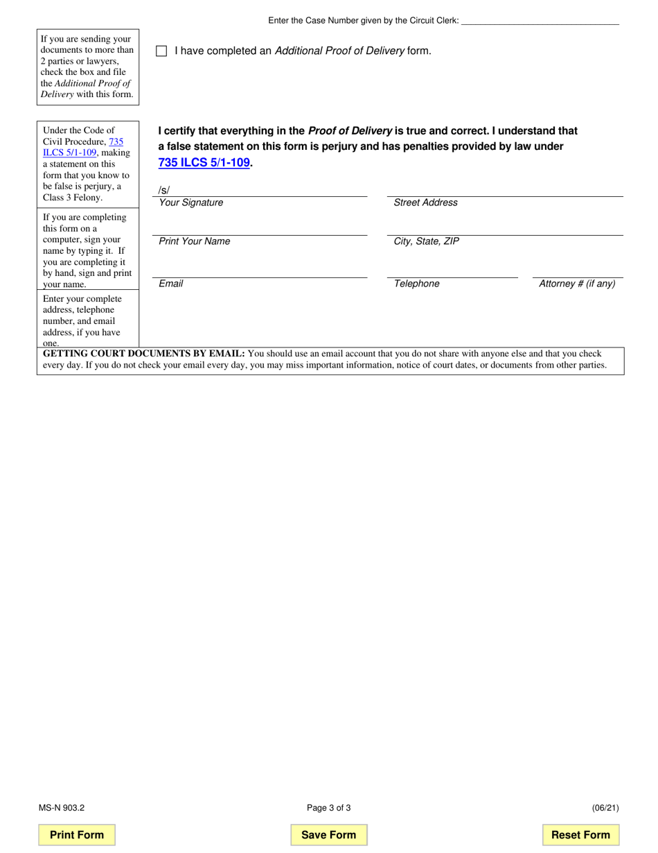 Form MS-N903.2 Notice of Motion to Appoint Special Process Server - Illinois, Page 3