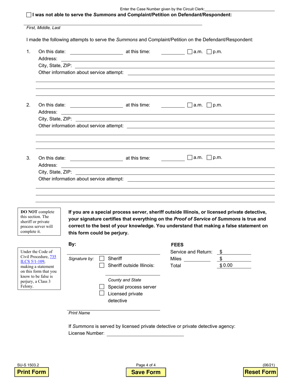 Form SU-S1503.2 Summons - Illinois, Page 4