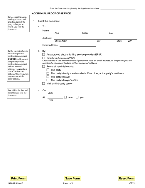 Form NAA-APS2804.3  Printable Pdf