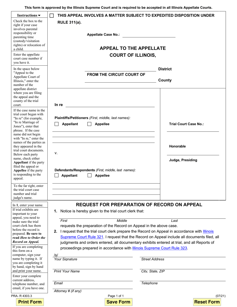 Form PRA-R4303.3 - Fill Out, Sign Online and Download Fillable PDF ...