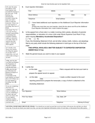 Form DS-S4603.2 Docketing Statement (Civil) - Illinois, Page 3