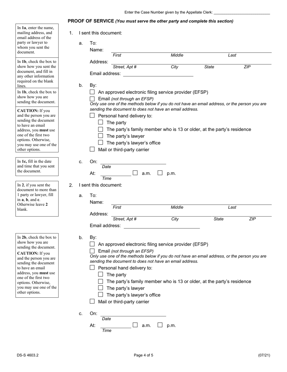 Form DS-S4603.2 - Fill Out, Sign Online and Download Fillable PDF ...