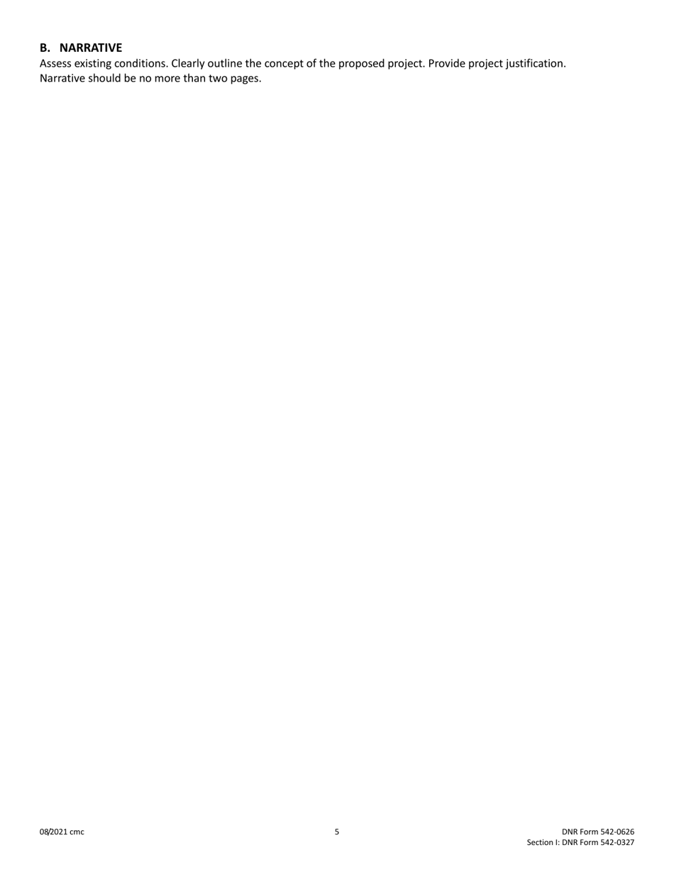 DNR Form 542-0626 (542-0327) Water Trails Program Cost-Share Application - Iowa, Page 5