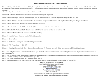 Form MF-52C Schedule 13 Alternative Fuel Tax Credit/Deduction - Kansas, Page 2