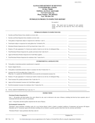 Form MF-7 &quot;Petroleum Products Inspection Report&quot; - Kansas