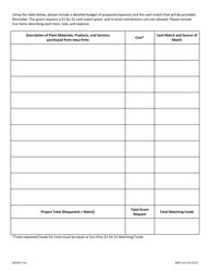 DNR Form 542-0219 Derecho Community Forestry Grant Program Application - Iowa, Page 6