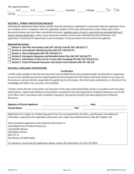 DNR Form 50P (542-8127) Multi-Use Landfarming Permit Application - Iowa, Page 2