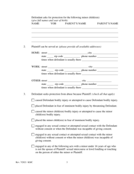 Counter Petition for Protection From Abuse Order - Kansas, Page 3