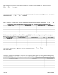 DNR Form 542-0090 Underground Storage Tank Professional Licensing - Individual - Iowa, Page 2