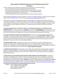 DNR Form 542-0400 Section 401 Water Quality Pre-filing Meeting and Certification Request Form - Iowa, Page 3