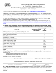 DNR Form 542-8157 Petition for a Flood Plain Determination or Flood Plain Declaratory Order for Confinement Feeding Operations as Required by 567 Iowa Administrative Code (Iac) 65.8(3) &quot;d&quot; and &quot;e&quot; and 65.9(4) &quot;b&quot; - Iowa
