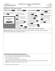 Form PPS4310 Family First Prevention Services Referral/Case Status - Kansas, Page 2