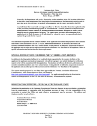 Application to Act as a Pharmacy Services Administrative Organization in the State of Louisiana - Louisiana, Page 3