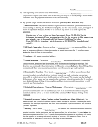 Form CC-DR-020 Complaint for Absolute Divorce - Maryland, Page 4