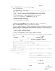 Form CC-DR-020 Complaint for Absolute Divorce - Maryland, Page 5