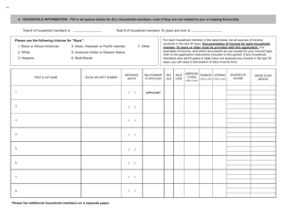 Energy Assistance Application - Maryland, Page 4
