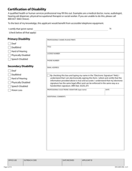 Form DHS-4005-ENG Telephone Equipment Distribution Program Application - Minnesota, Page 4