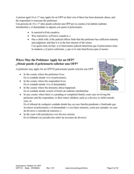 Form OFP101 Instructions - Asking for an Order for Protection (Ofp) - Minnesota (English/Spanish), Page 5