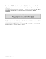 Form OFP101 Instructions - Asking for an Order for Protection (Ofp) - Minnesota (English/Spanish), Page 8