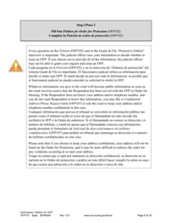 Form OFP101 Instructions - Asking for an Order for Protection (Ofp) - Minnesota (English/Spanish), Page 9
