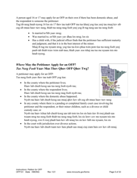 Form OFP101 Instructions - Asking for an Order for Protection (Ofp) - Minnesota (English/Hmong), Page 5