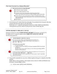 Form OFP101 Instructions - Asking for an Order for Protection (Ofp) - Minnesota (English/Somali), Page 15