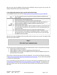 Form FAM601 Instructions - Generic Family Motion and Affidavit - Minnesota, Page 11