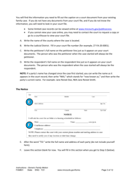Form FAM601 Instructions - Generic Family Motion and Affidavit - Minnesota, Page 3