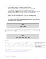 Form FAM601 Instructions - Generic Family Motion and Affidavit - Minnesota, Page 8