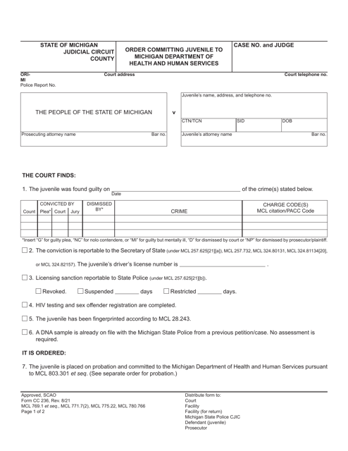 Form CC236  Printable Pdf