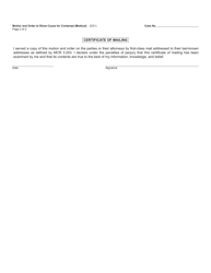 Form FOC2A Motion and Order to Show Cause for Contempt (Medical) - Michigan, Page 2