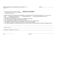 Form FOC30 &quot;Notice of Registration of Out-of-State Support Order (Uifsa)&quot; - Michigan, Page 2