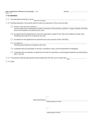 Form JC59 &quot;Order of Adjudication (Delinquency Proceedings)&quot; - Michigan, Page 3