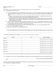 Form PC51 &quot;Petition to Change Name&quot; - Michigan, Page 2